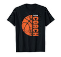 Coach Basket Gift Basketball Coach Best T-Shirt - Minimalist Print Unisex