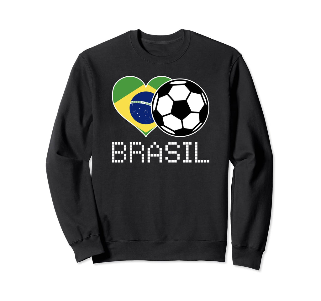 Brasil Soccer Brazilian Flag Sweatshirt - Casual Everyday Wear Unisex