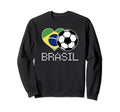 Brasil Soccer Brazilian Flag Sweatshirt - Casual Everyday Wear Unisex