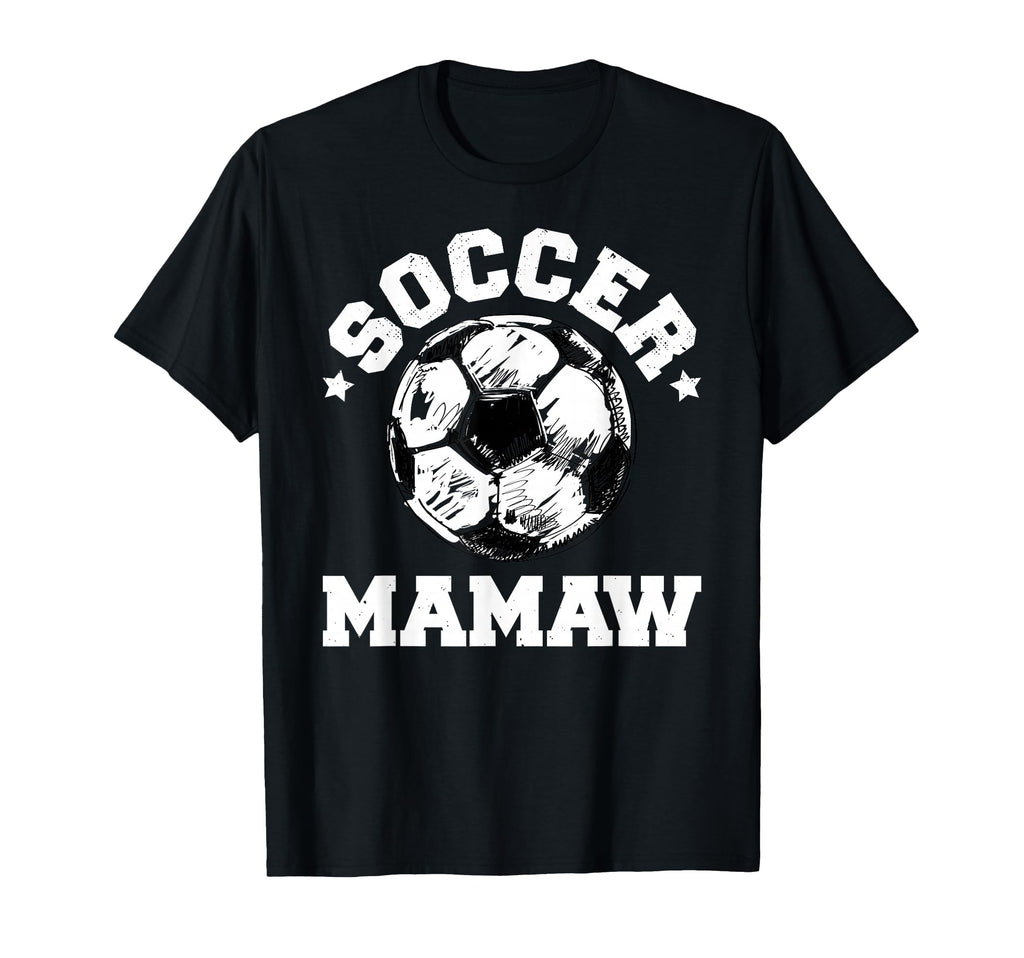 Soccer Mamaw Soccer Ball Distressed T-Shirt - Novelty Apparel Men Women