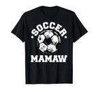 Soccer Mamaw Soccer Ball Distressed T-Shirt - Novelty Apparel Men Women