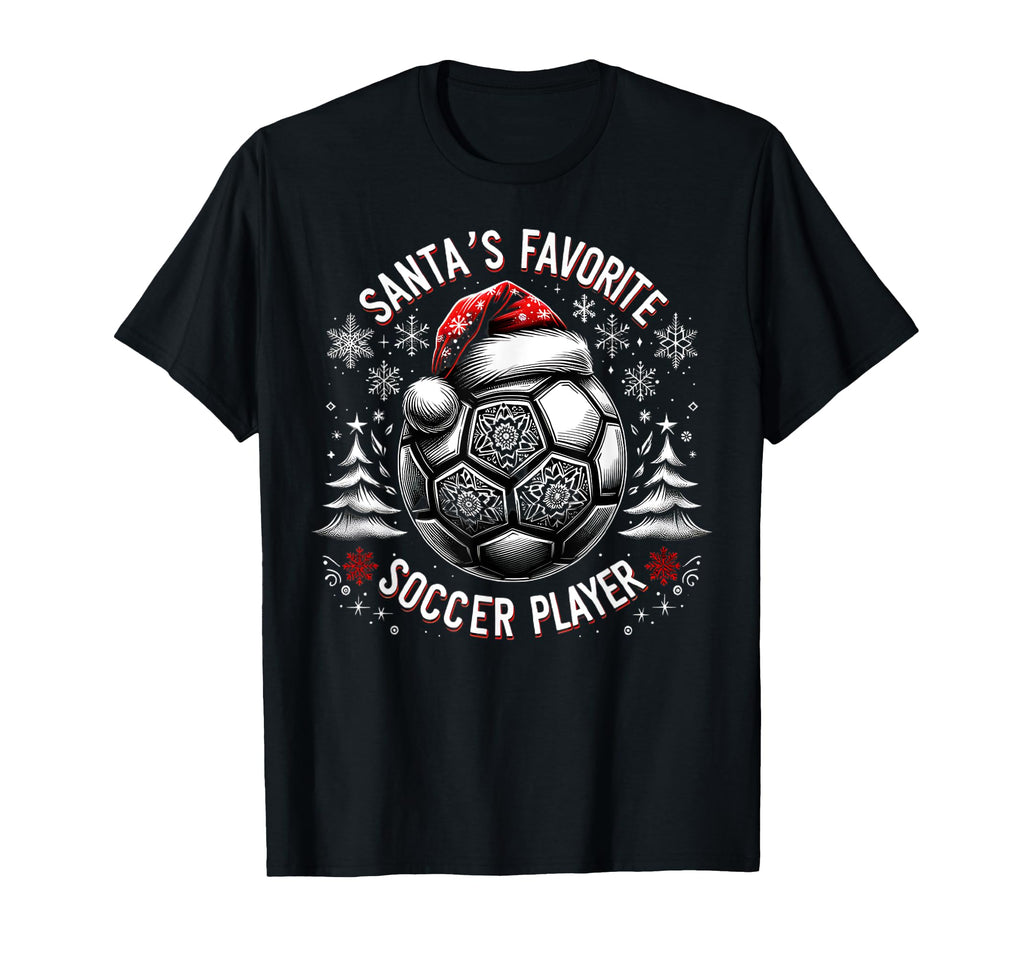 Soccer Santas Favorite Player T-Shirt - Custom Art Print for Adults
