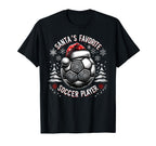 Soccer Santas Favorite Player T-Shirt - Custom Art Print for Adults