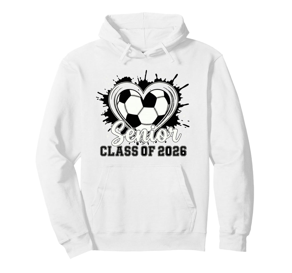Trendy Class 2026 Senior Soccer Drip Hoodie - Casual Everyday Wear Unisex
