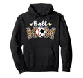 Ball Mom Leopard Funny Soccer Hoodie - Aesthetic Graphic for Adults