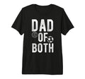Mens Dad Both Proud Soccer Volleyball Dad T-Shirt - Novelty Apparel Unisex