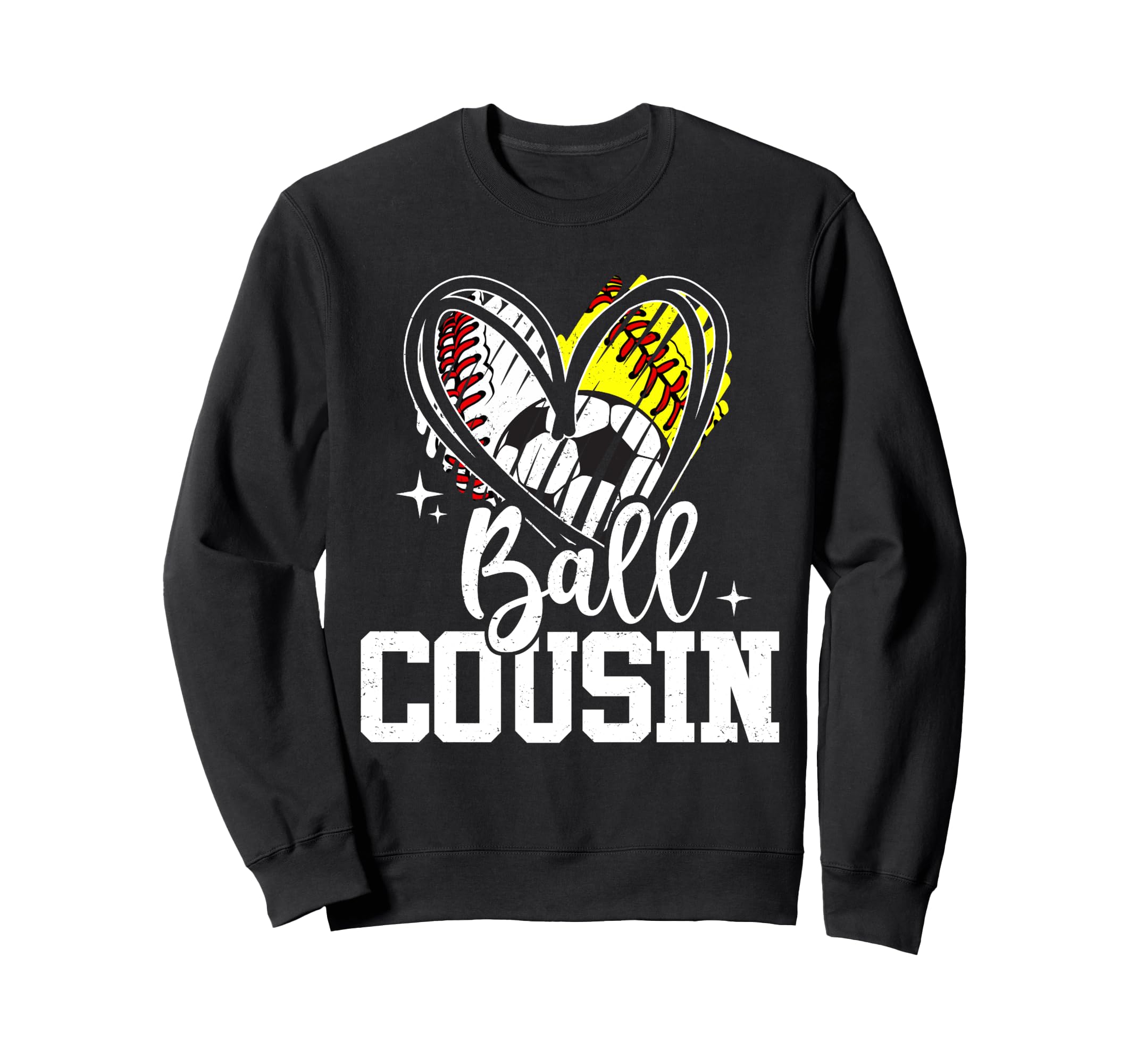 Ball Cousin Baseball Softball Sweatshirt - Casual Everyday Wear for Adults