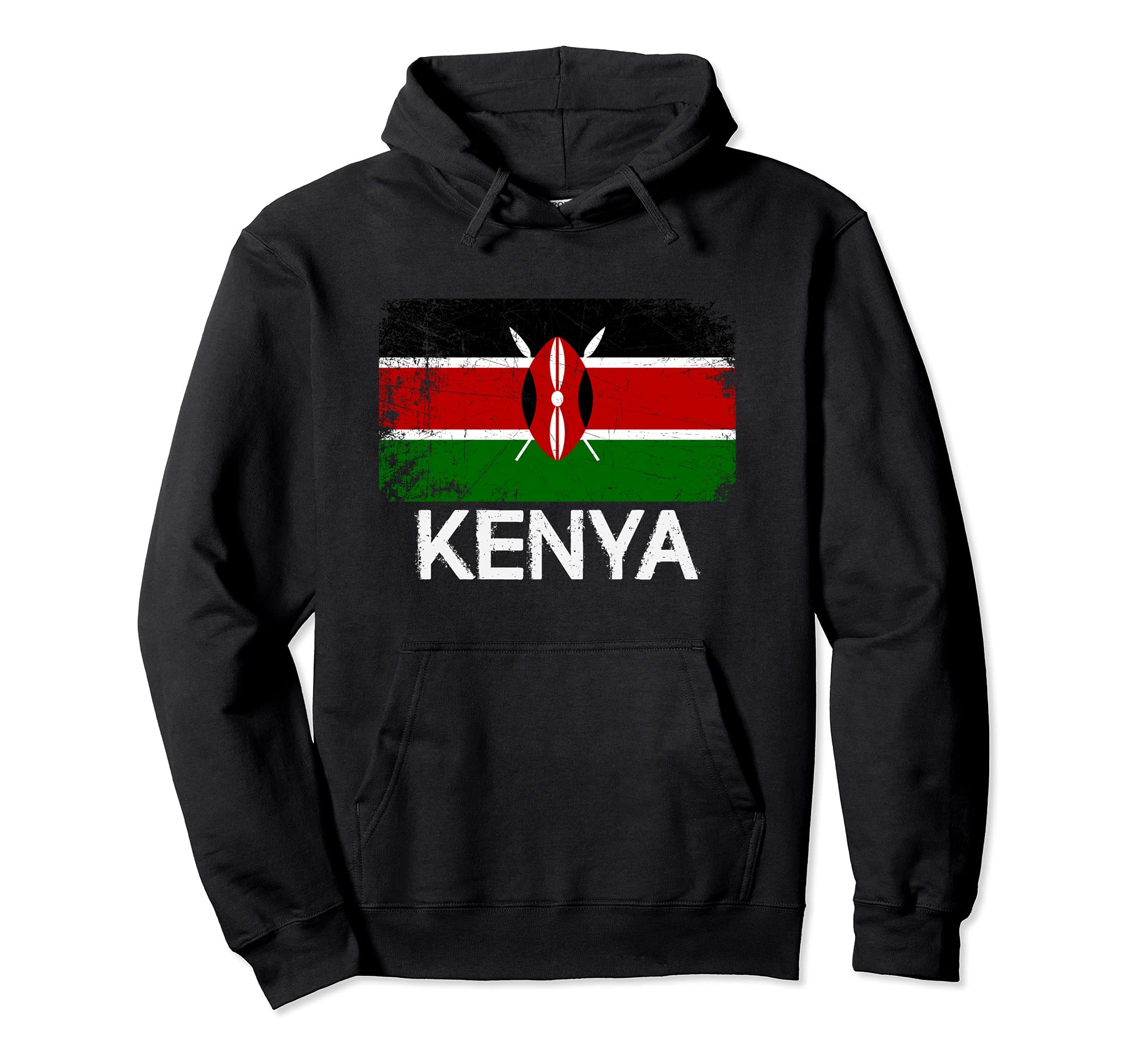 Kenyan Flag Made Kenya Gift Hoodie - Minimalist Print Unisex