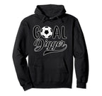 Goal Digger Soccer Player Goalkeeper Hoodie - Graphic Print for Adults