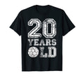 20 Years Old Soccer Sports Birthday T-Shirt - Novelty Apparel Men Women