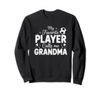 Grandparent My Favorite Player Sweatshirt - Minimalist Print for Adults
