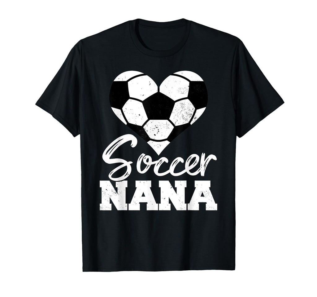Soccer Nana Heart Funny Heartfelt Love T-Shirt - Unique Graphic Unisex