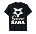 Soccer Nana Heart Funny Heartfelt Love T-Shirt - Unique Graphic Unisex