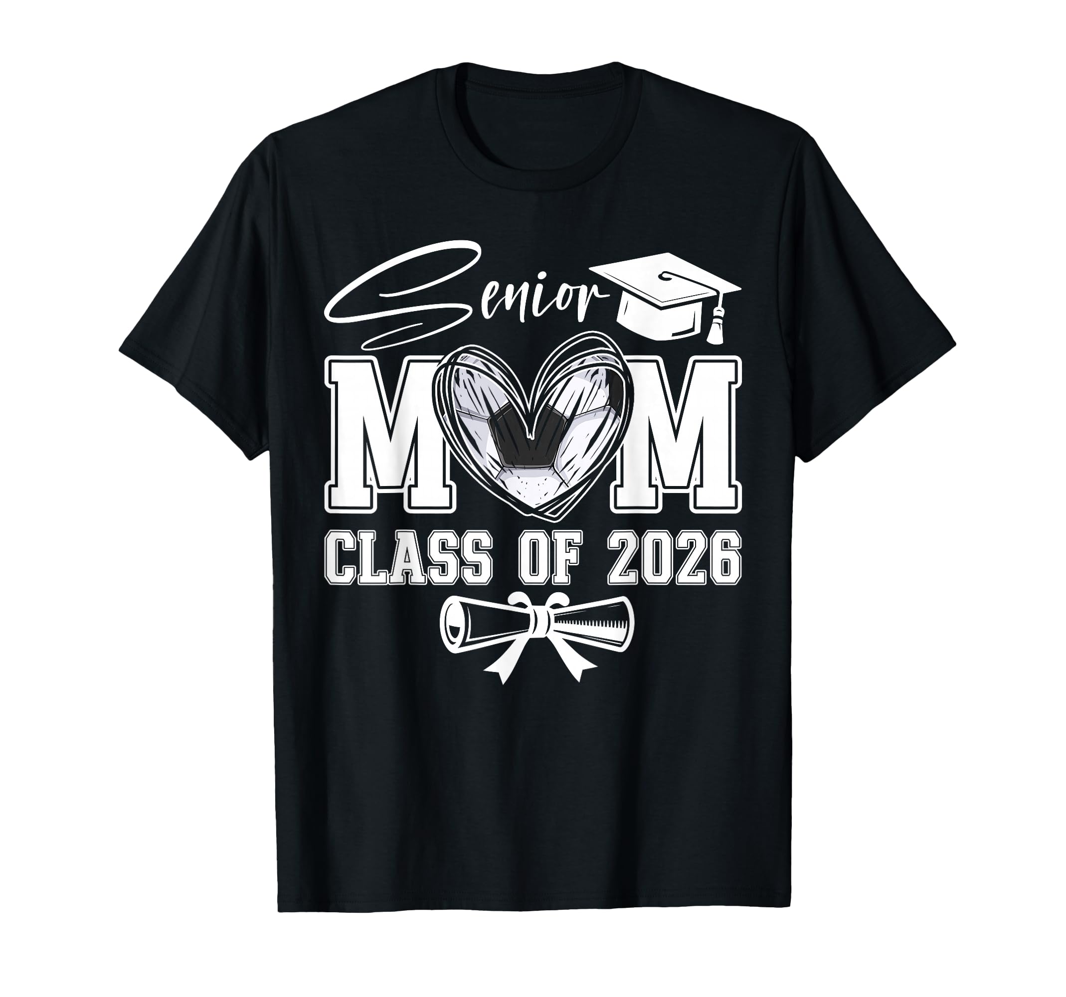Senior Mom Class 2026 Graduate T-Shirt - Casual Everyday Wear for Adults