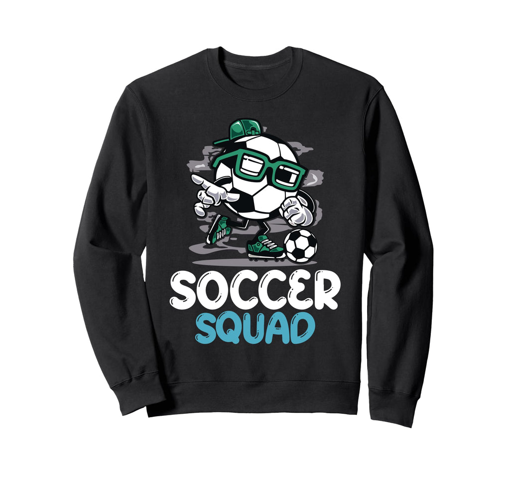 Soccer Squad Funny Football Player Sweatshirt - Graphic Print Men Women