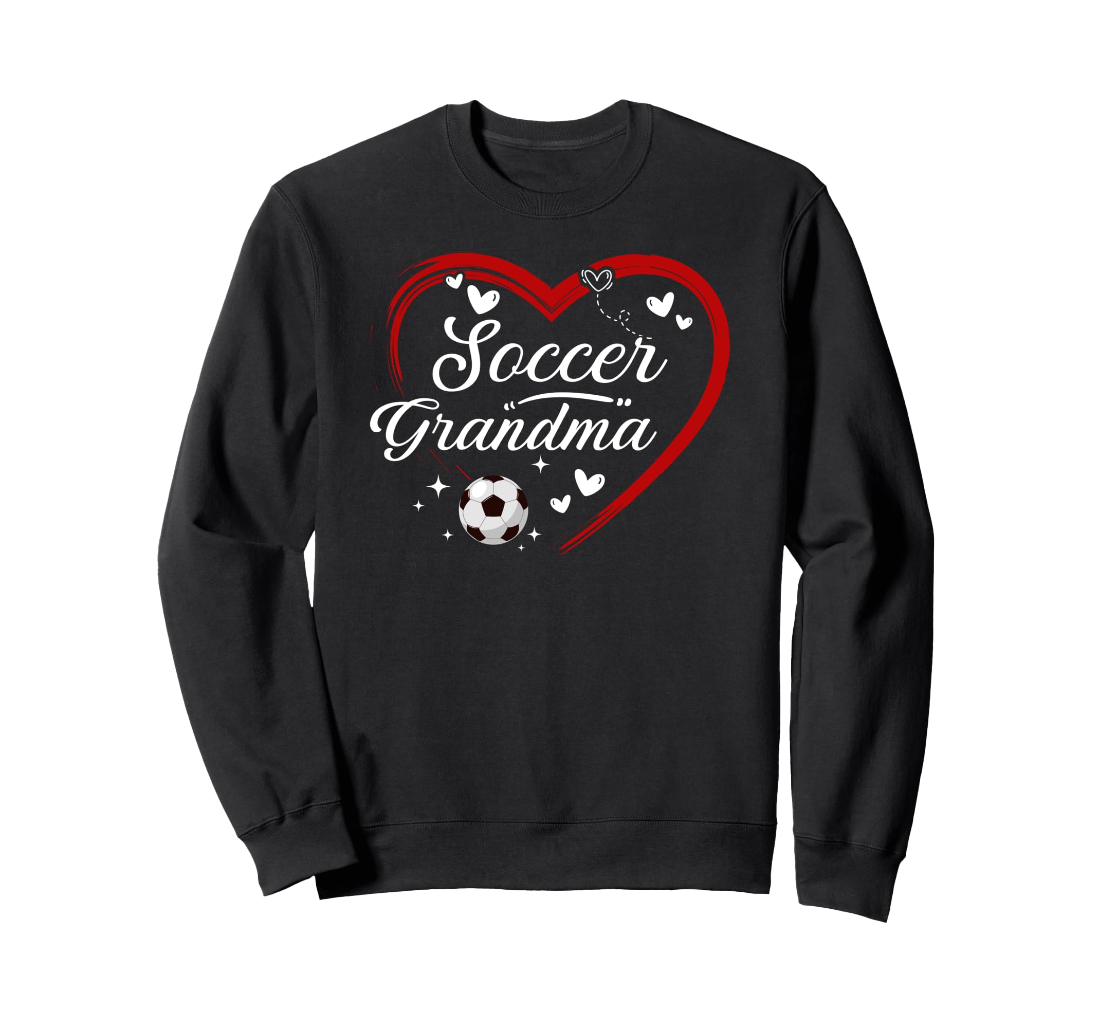 Soccer Grandma Heart Grandma Soccer Sweatshirt - Streetwear Style Unisex
