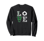 Soccer Player Love Sweatshirt - Casual Everyday Wear Unisex