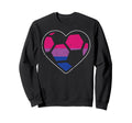 Soccer Heart Sport Lgbtq Bisexual Gay Sweatshirt - Graphic Print Unisex