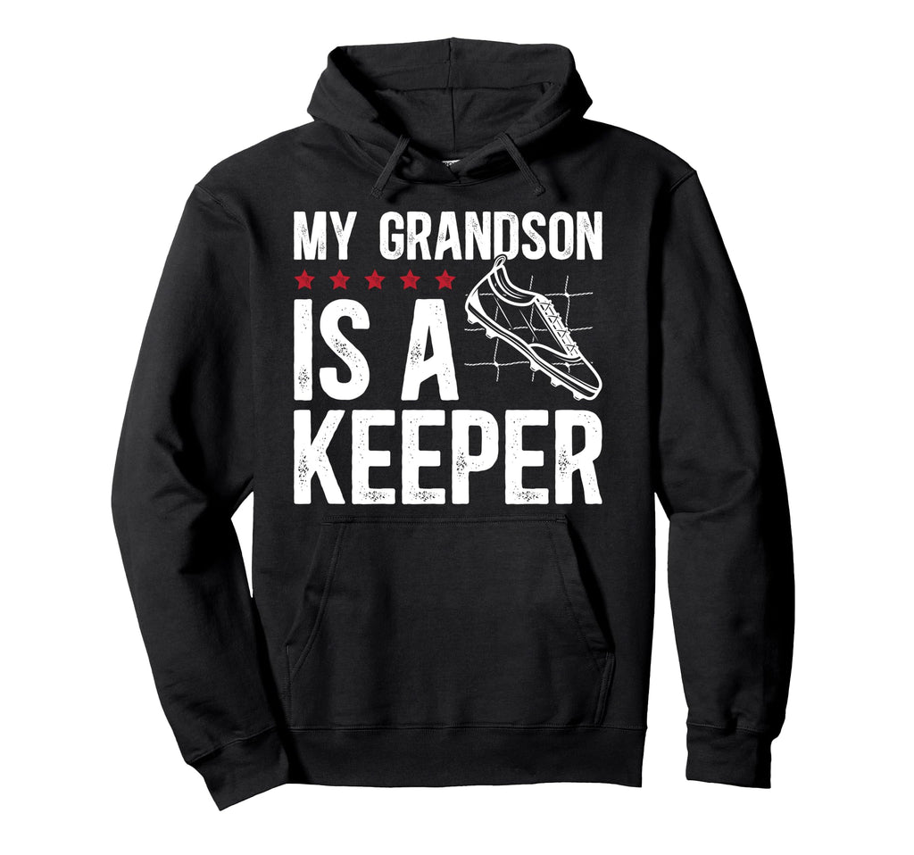 Soccer Keeper Grandpa Soccer Goalie Hoodie - Minimalist Print Unisex