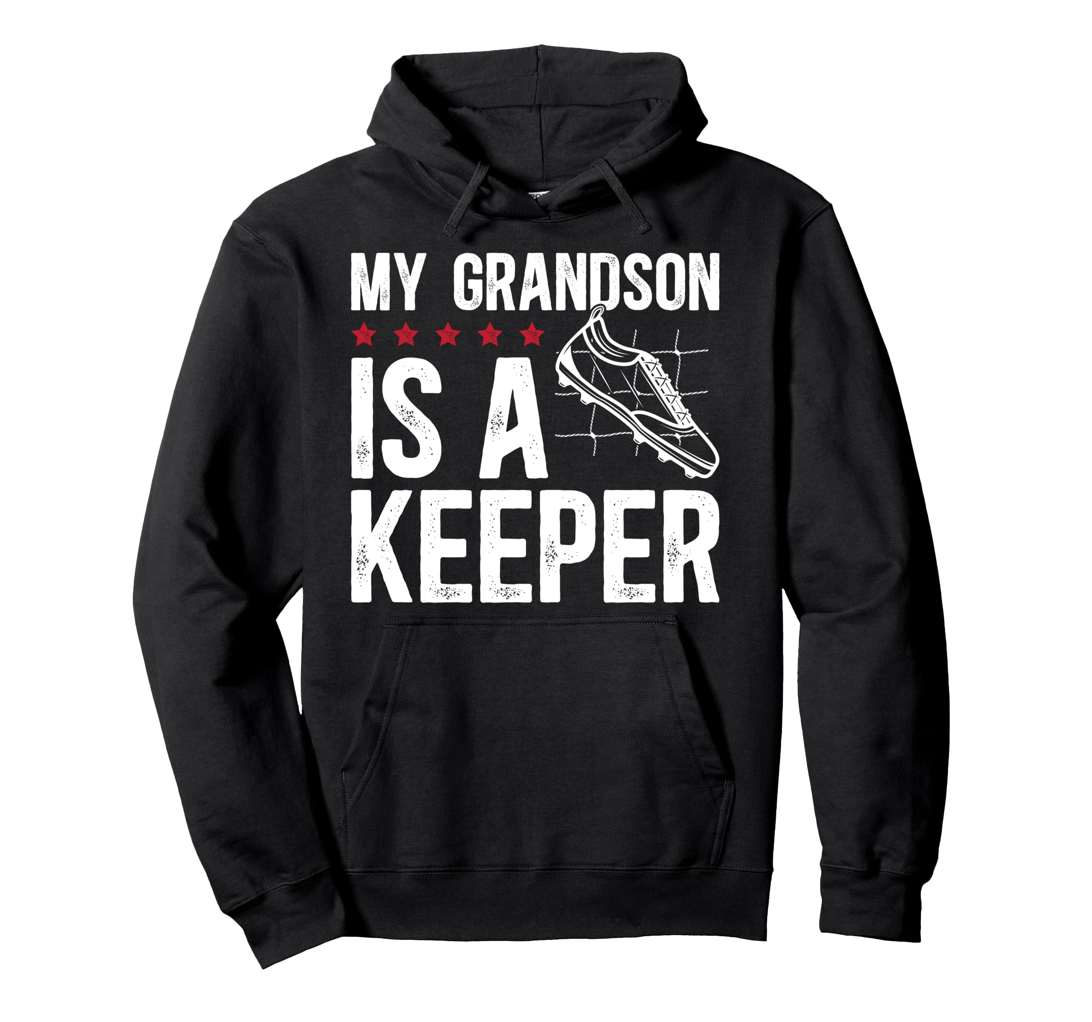 Soccer Keeper Grandpa Soccer Goalie Hoodie - Minimalist Print Unisex