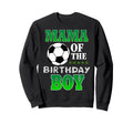 Mama Birthday Soccer Stars Outfit Sweatshirt - Graphic Print for Adults