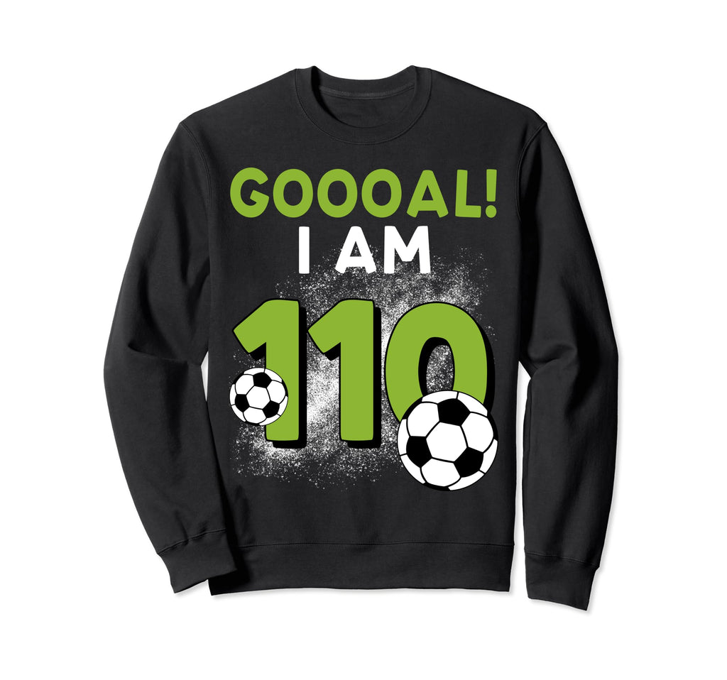 110Th Birthday Soccer Theme 110Year Sweatshirt - Trendy Graphic for Adults