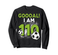 110Th Birthday Soccer Theme 110Year Sweatshirt - Trendy Graphic for Adults