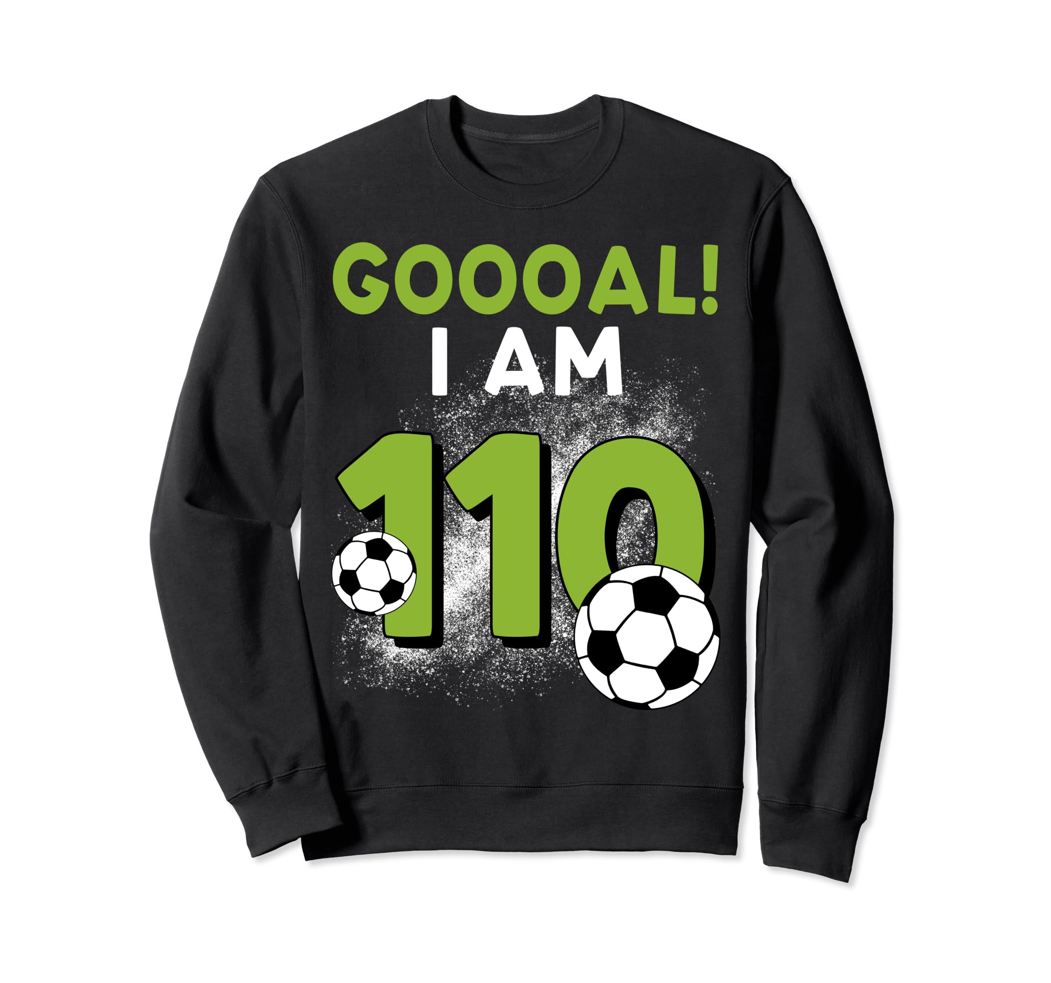 110Th Birthday Soccer Theme 110Year Sweatshirt - Trendy Graphic for Adults