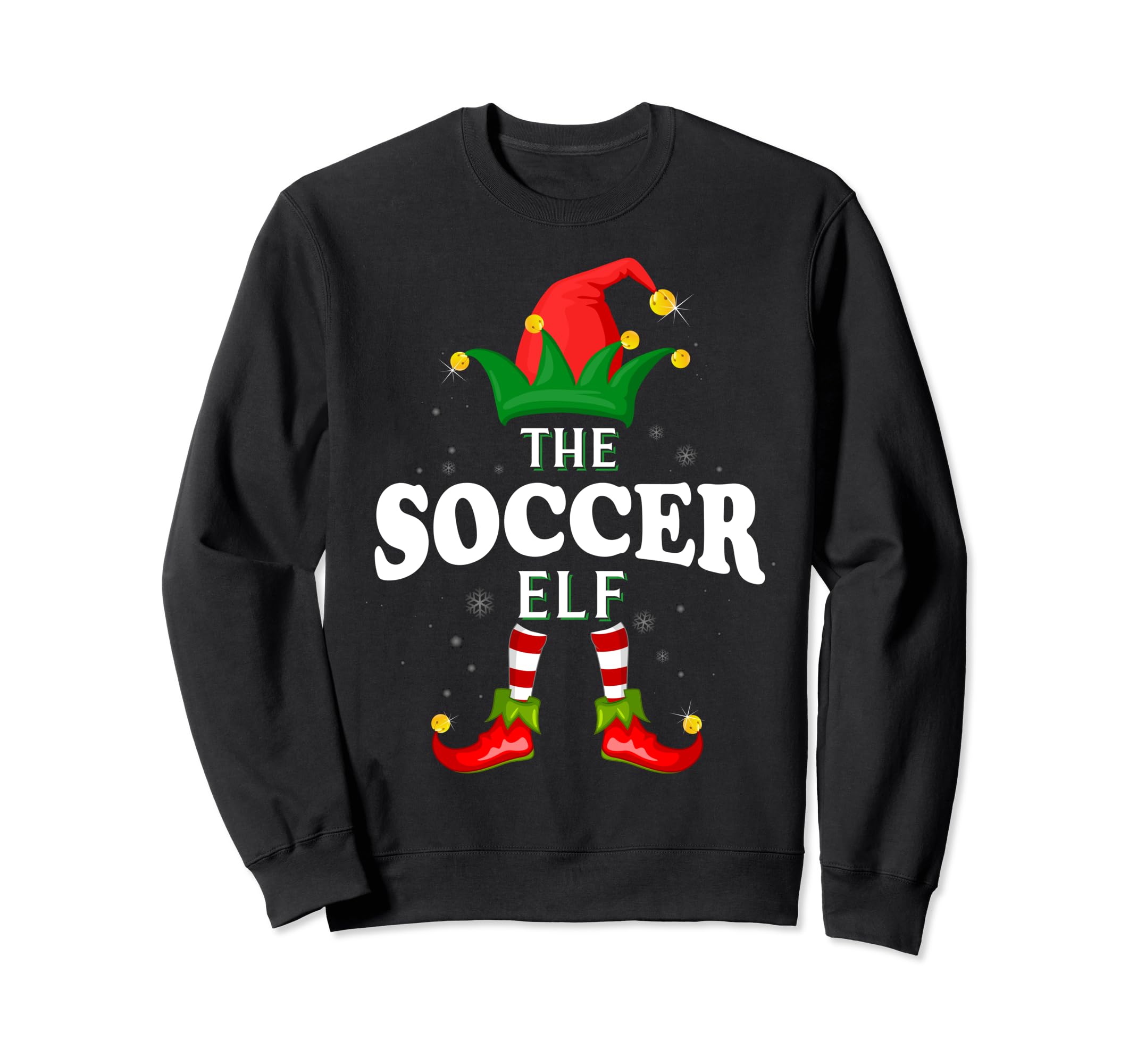 Soccer Elf Family Matching Pajama Sweatshirt - Casual Everyday Wear Unisex
