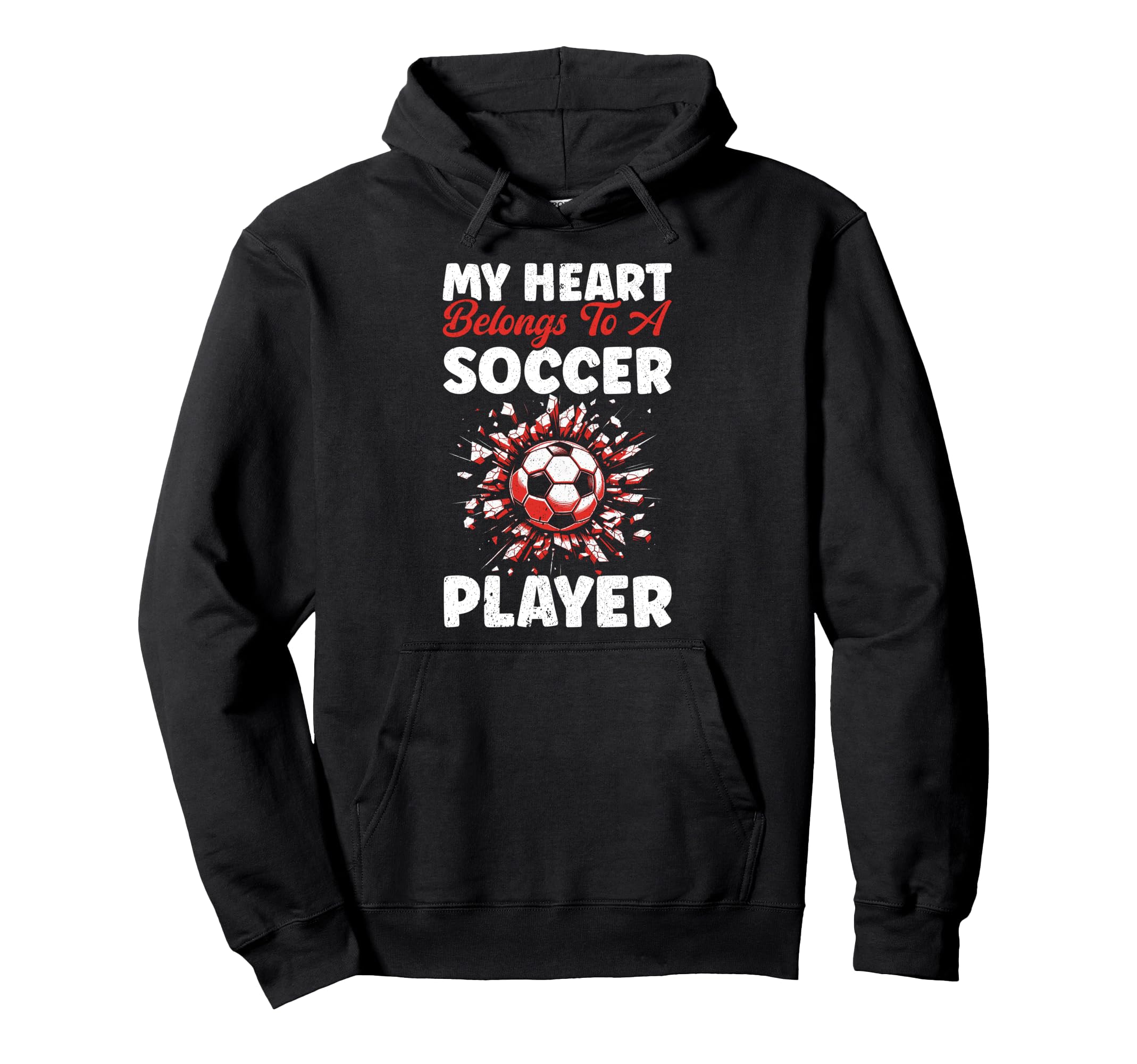 My Heart Belongs To Soccer Player Hoodie - Novelty Apparel Men Women