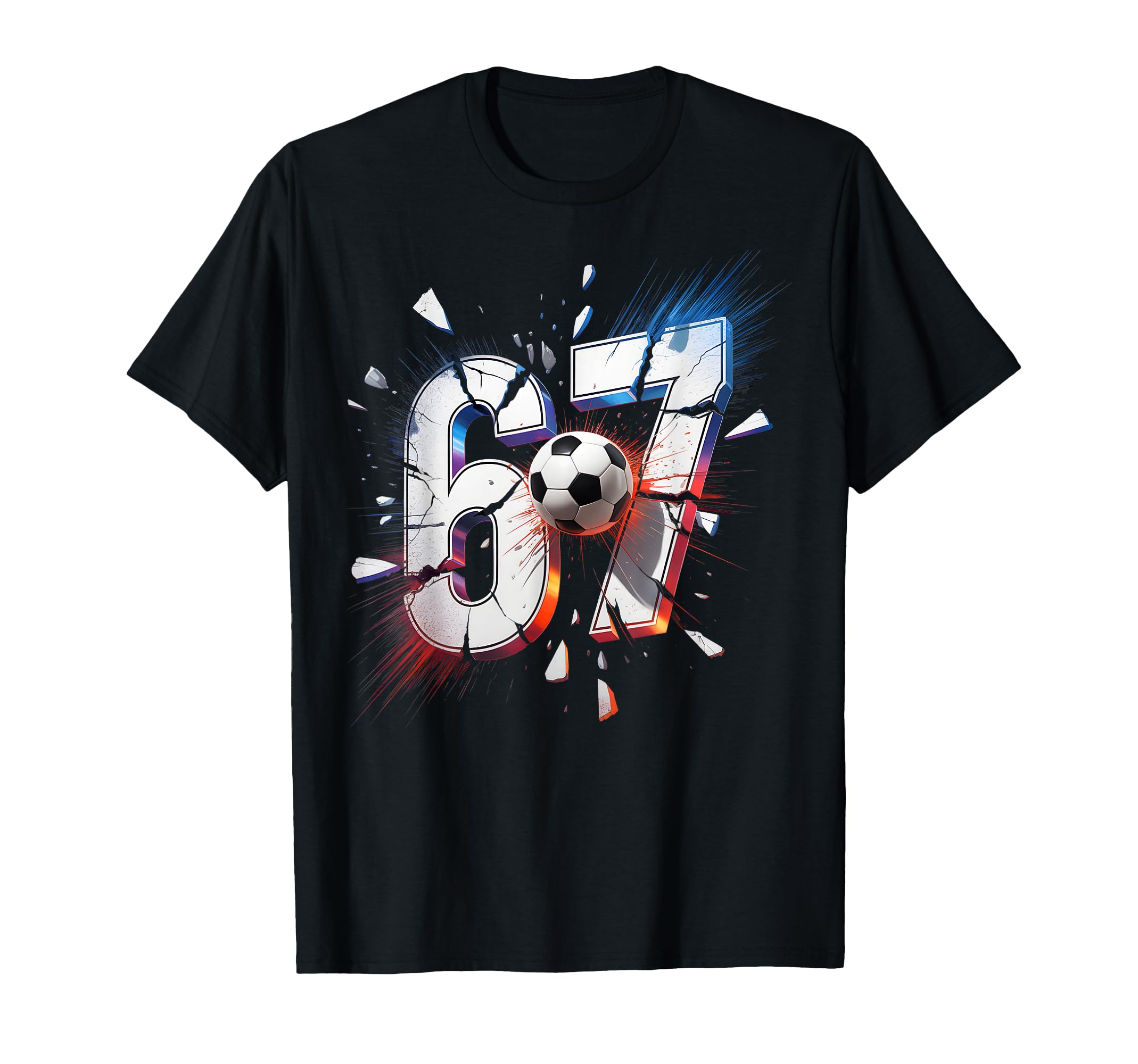 67 Soccer Six Seven 6 7 Meme 67 T-Shirt - Aesthetic Graphic for Adults