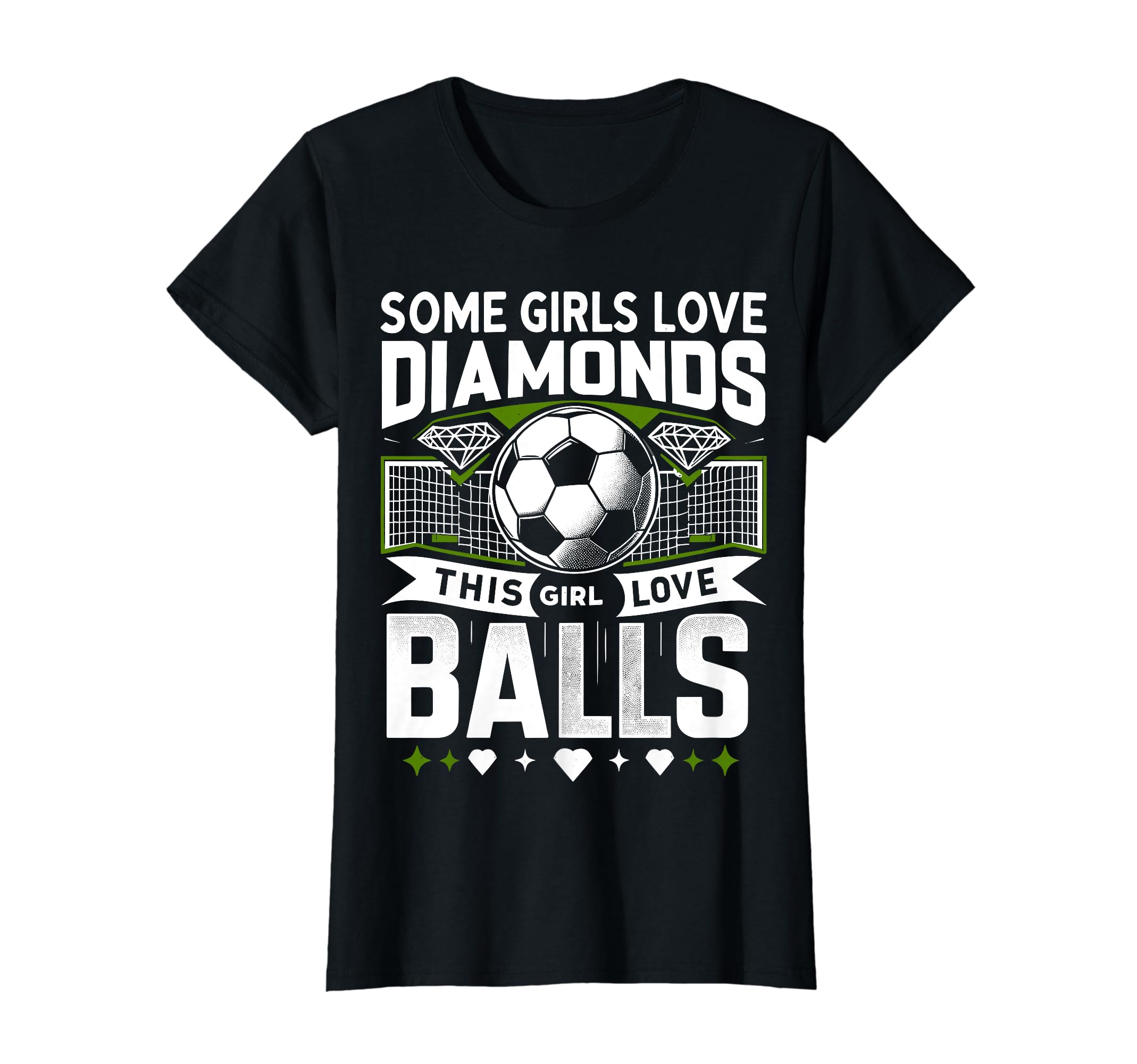 Some Love Diamonds This Loves Balls T-Shirt - Fun Novelty Design Men Women