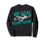 Soccer Goalkeeper Goalie My Goal Sweatshirt - Minimalist Print Men Women