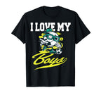 I Love My Soccer Gifts Mom And Dad T-Shirt - Graphic Print Unisex