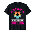 Just Who Loves Soccer Football Player T-Shirt - Fun Novelty Design Unisex
