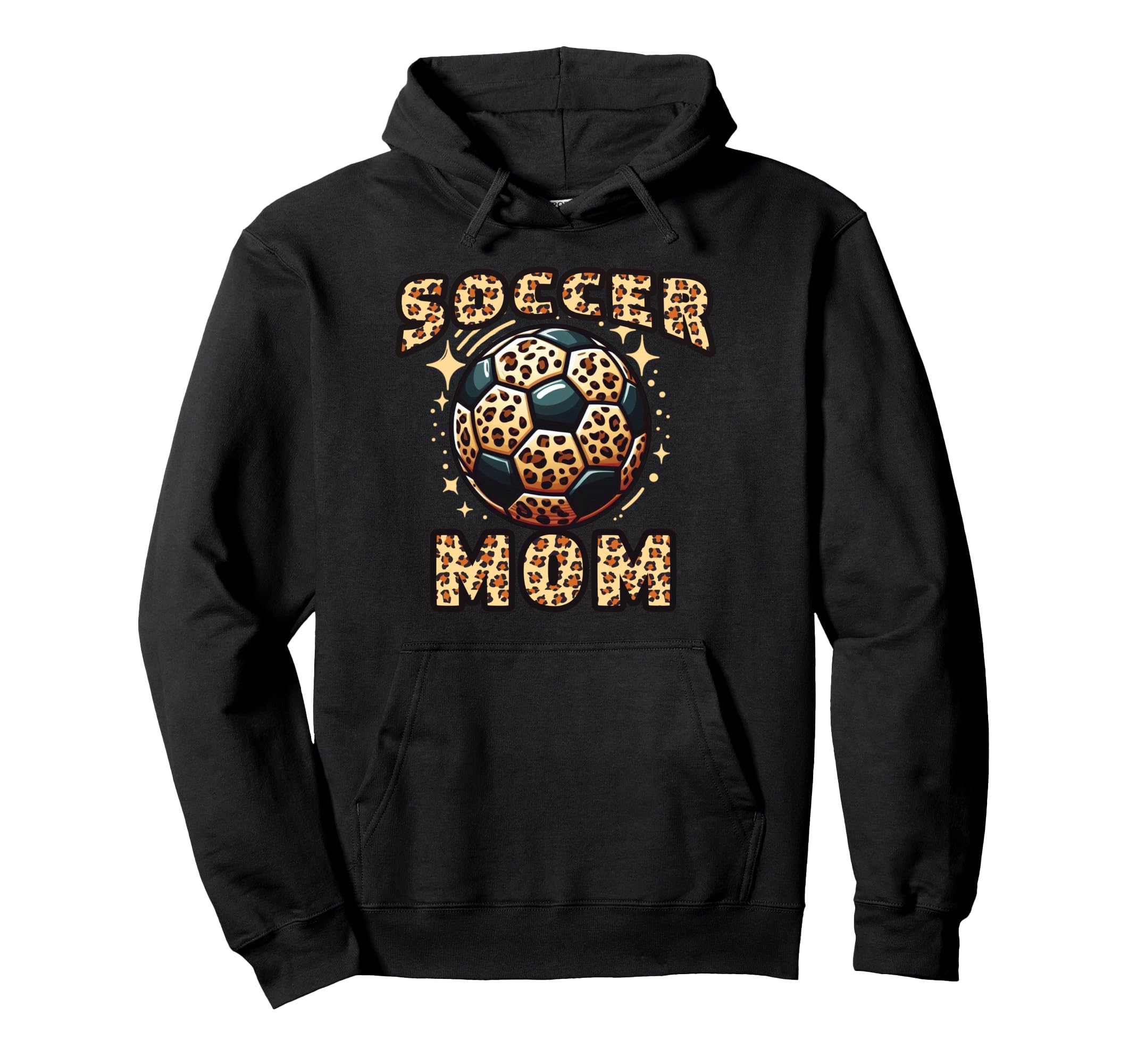 Soccer Mom Leopard Hoodie - Trendy Graphic for Adults