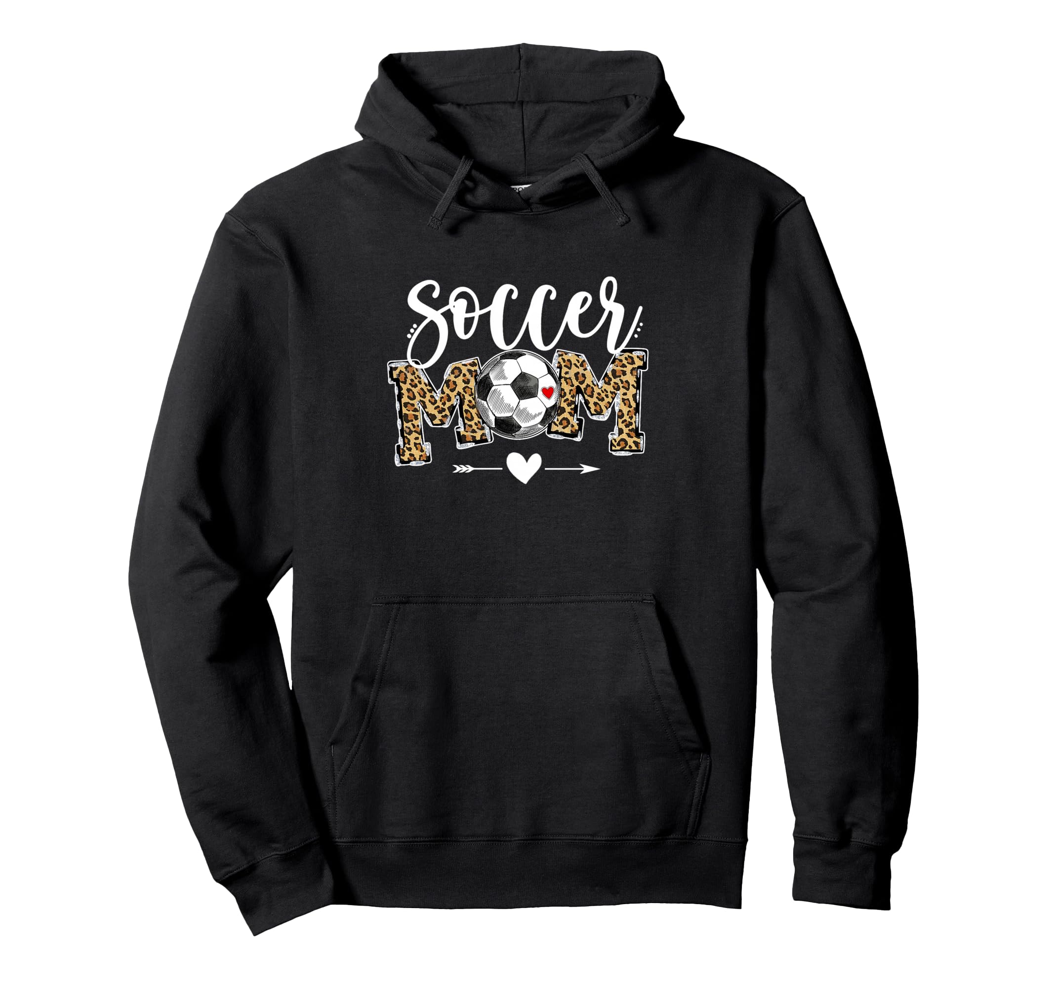 Soccer Mom Leopard Funny Soccer Mom Hoodie - Custom Art Print Unisex