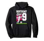 9 Year Old Soccer Birthday Party Hoodie - Custom Art Print for Adults