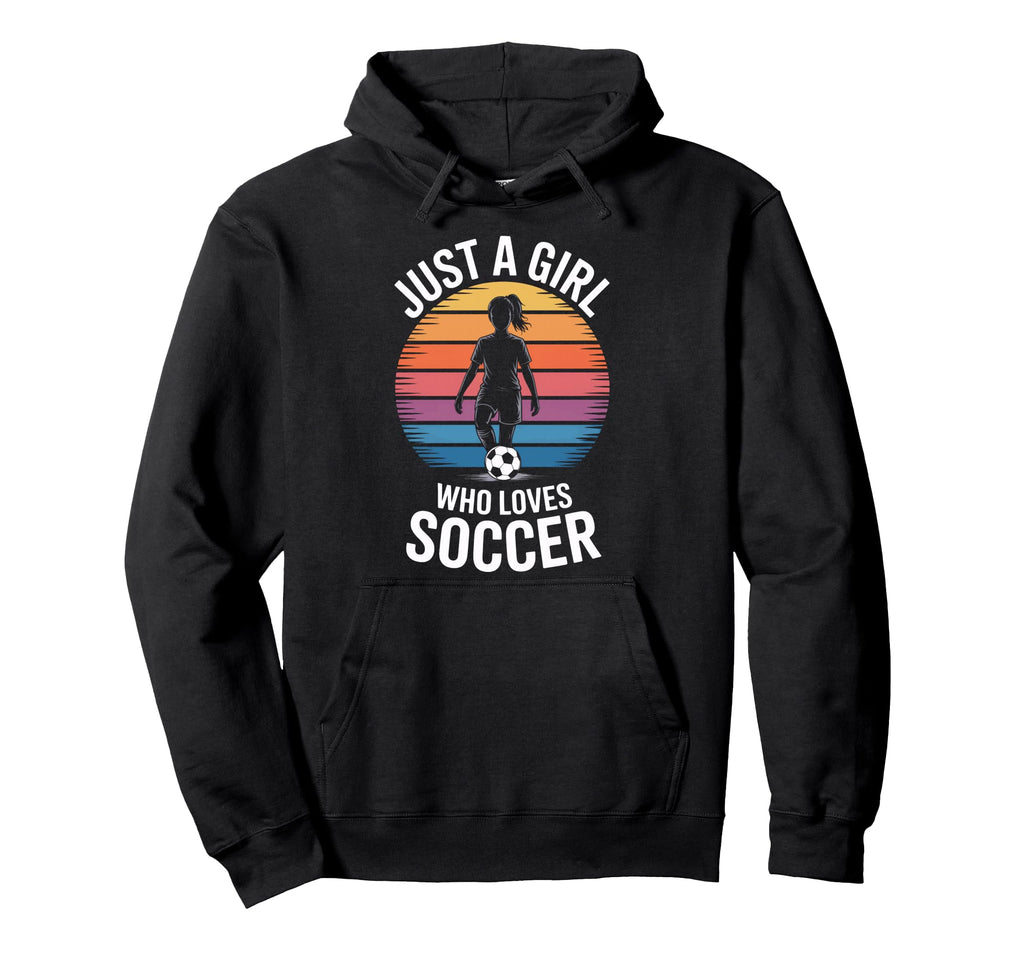 Soccer Enthusiast Just Who Loves Hoodie - Minimalist Print for Adults