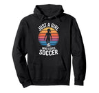 Soccer Enthusiast Just Who Loves Hoodie - Minimalist Print for Adults