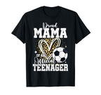 Proud Mama Teenager 13Th Birthday Soccer T-Shirt - Graphic Print Men Women