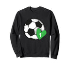 Funny Soccer Ball Number 1 Soccer Sweatshirt - Streetwear Style Unisex