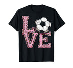 Valentines Day Soccer Love T-Shirt - Aesthetic Graphic Unisex
