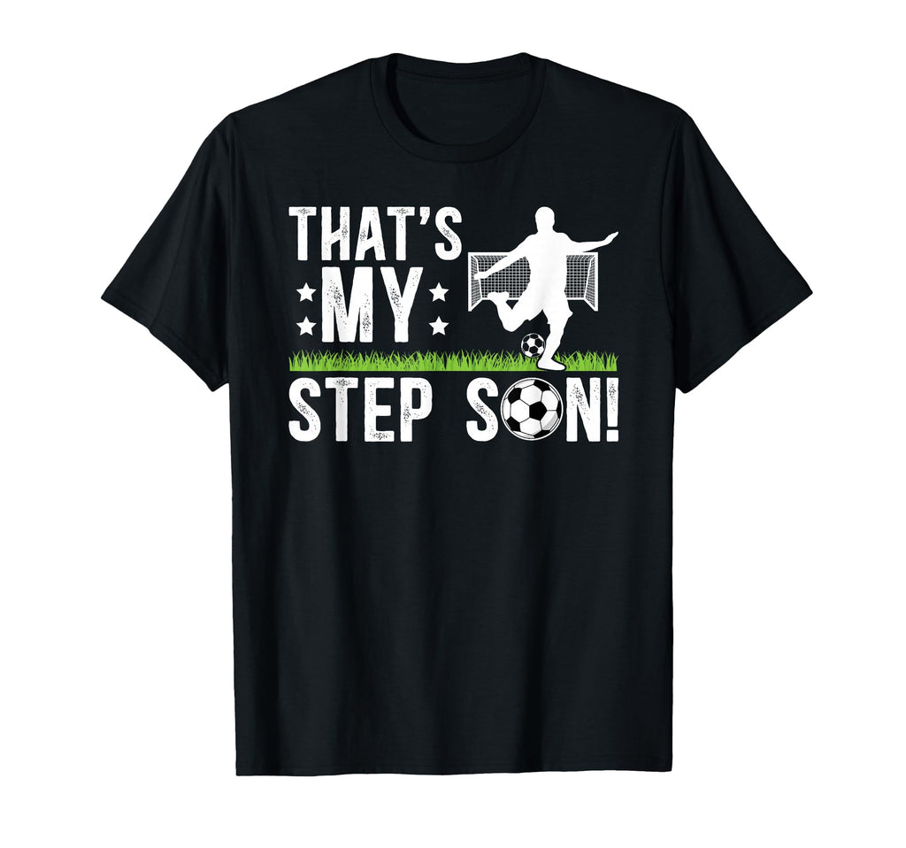 Proud Soccer Step Dad Soccer Player T-Shirt - Fun Novelty Design Unisex