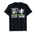 Proud Soccer Step Dad Soccer Player T-Shirt - Fun Novelty Design Unisex