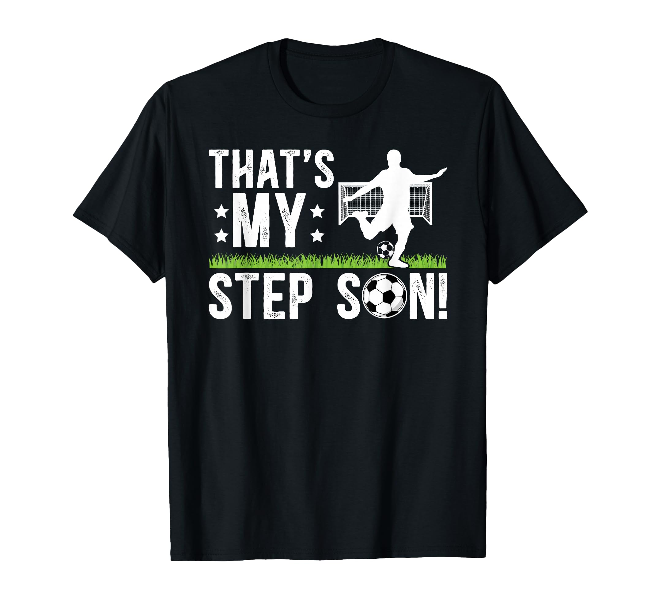 Proud Soccer Step Dad Soccer Player T-Shirt - Fun Novelty Design Unisex