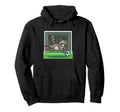 Funny Raccoon Soccer Goalie Donut Hoodie - Minimalist Print for Adults