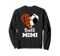 Ball Mimi Funny Soccer Sweatshirt - Fun Novelty Design for Adults
