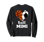 Ball Mimi Funny Soccer Sweatshirt - Fun Novelty Design for Adults