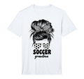 Mens Soccer Grandma Grandmom Messy T-Shirt - Fun Novelty Design for Adults
